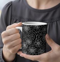 Floral Cups -  Large and Small Ceramic Mugs