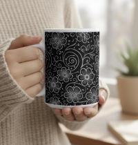 Floral Cups -  Large and Small Ceramic Mugs
