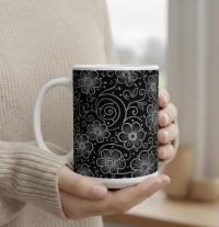 Floral Cups -  Large and Small Ceramic Mugs