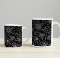 Floral Cups -  Large and Small Ceramic Mugs