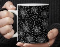 Floral Cups -  Large and Small Ceramic Mugs