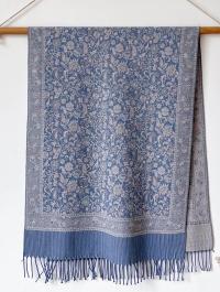 Reversible Soft Pashmina Shawl & Scarf for Women, Jacquard Brocade, Shawl, Sarong or Head Wraps