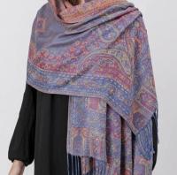 Soft Pashmina Shawl & Scarf for Women, Jacquard Brocade, Shawl, Sarong or Head Wraps