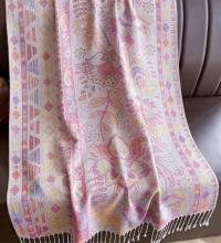Soft Pashmina Shawl & Scarf for Women, Jacquard Brocade, Shawl, Sarong or Head Wraps