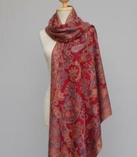 Reversible Soft Pashmina Shawl & Scarf for Women, Jacquard Brocade, Shawl, Sarong or Head Wraps