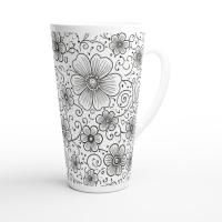 Latte 17oz Ceramic Mug - Coffee or Tea Cup, Extra Tall