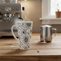 Latte 17oz Ceramic Mug - Coffee or Tea Cup, Extra Tall