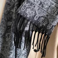 Reversible Soft Pashmina Shawl & Scarf for Women, Jacquard Brocade, Shawl, Sarong or Head Wraps