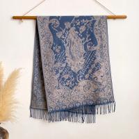 Reversible Soft Pashmina Shawl & Scarf for Women, Jacquard Brocade, Shawl, Sarong or Head Wraps