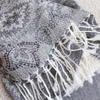 Reversible Soft Pashmina Shawl & Scarf for Women, Jacquard Brocade, Shawl, Sarong or Head Wraps