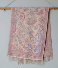 Reversible Soft Pashmina Shawl & Scarf for Women, Jacquard Brocade, Shawl, Sarong or Head Wraps