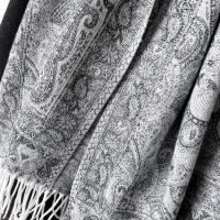 Soft Pashmina Shawl & Scarf for Women, Jacquard Brocade, Shawl, Sarong or Head Wraps