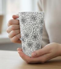 Latte 17oz Ceramic Mug - Coffee or Tea Cup, Extra Tall