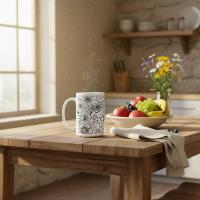 Floral Cups -  Large and Small Ceramic Mugs