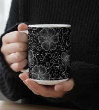 Floral Cups -  Large and Small Ceramic Mugs