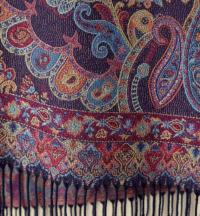 Soft Pashmina Shawl & Scarf for Women, Jacquard Brocade, Shawl, Sarong or Head Wraps