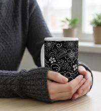 Floral Cups -  Large and Small Ceramic Mugs