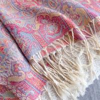 Soft Pashmina Shawl & Scarf for Women, Jacquard Brocade, Shawl, Sarong or Head Wraps
