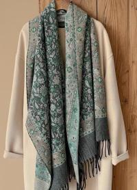 Soft Pashmina Shawl & Scarf for Women, Jacquard Brocade, Shawl, Sarong or Head Wraps