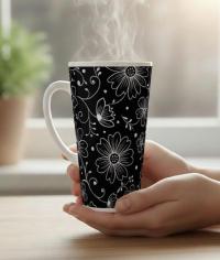 Latte 17oz Ceramic Mug - Coffee or Tea Cup, Extra Tall