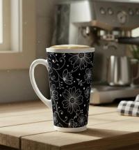 Latte 17oz Ceramic Mug - Coffee or Tea Cup, Extra Tall