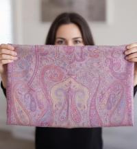 Soft Pashmina Shawl & Scarf for Women, Jacquard Brocade, Shawl, Sarong or Head Wraps
