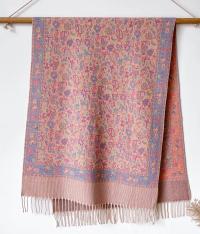 Reversible Soft Pashmina Shawl & Scarf for Women, Jacquard Brocade, Shawl, Sarong or Head Wraps