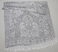 Reversible Soft Pashmina Shawl & Scarf for Women, Jacquard Brocade, Shawl, Sarong or Head Wraps