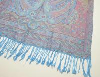 Soft Pashmina Shawl & Scarf for Women, Jacquard Brocade, Shawl, Sarong or Head Wraps