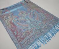 Soft Pashmina Shawl & Scarf for Women, Jacquard Brocade, Shawl, Sarong or Head Wraps