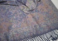 Reversible Soft Pashmina Shawl & Scarf for Women, Jacquard Brocade, Shawl, Sarong or Head Wraps