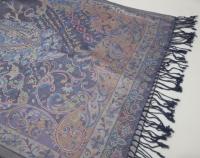 Reversible Soft Pashmina Shawl & Scarf for Women, Jacquard Brocade, Shawl, Sarong or Head Wraps