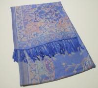 Reversible Soft Pashmina Shawl & Scarf for Women, Jacquard Brocade, Shawl, Sarong or Head Wraps