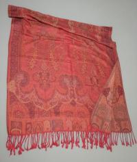 Reversible Soft Pashmina Shawl & Scarf for Women, Jacquard Brocade, Shawl, Sarong or Head Wraps