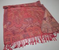 Reversible Soft Pashmina Shawl & Scarf for Women, Jacquard Brocade, Shawl, Sarong or Head Wraps