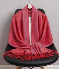 Reversible Soft Pashmina Shawl & Scarf for Women, Jacquard Brocade, Shawl, Sarong or Head Wraps