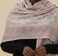 Soft Pashmina Shawl & Scarf for Women, Jacquard Brocade, Shawl, Sarong or Head Wraps
