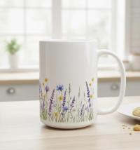 Floral Cups -  Large and Small Ceramic Mugs