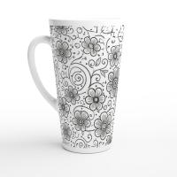 Latte 17oz Ceramic Mug - Coffee or Tea Cup, Extra Tall