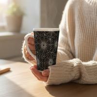 Latte 17oz Ceramic Mug - Coffee or Tea Cup, Extra Tall