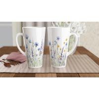 Latte 17oz Ceramic Mug - Coffee or Tea Cup, Extra Tall