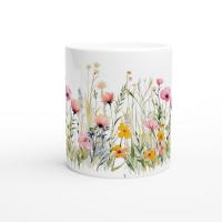 Floral Cups -  Large and Small Ceramic Mugs