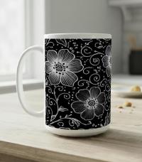 Floral Cups -  Large and Small Ceramic Mugs