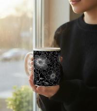 Floral Cups -  Large and Small Ceramic Mugs