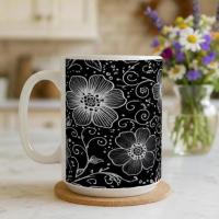 Floral Cups -  Large and Small Ceramic Mugs