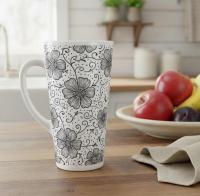 Latte 17oz Ceramic Mug - Coffee or Tea Cup, Extra Tall