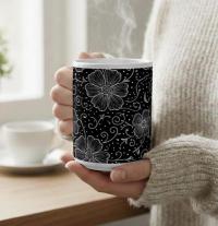 Floral Cups -  Large and Small Ceramic Mugs