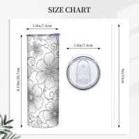 Skinny Tumbler, 20 oz Stainless Steel Insulated Travel Mug