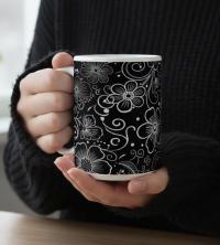 Floral Cups -  Large and Small Ceramic Mugs