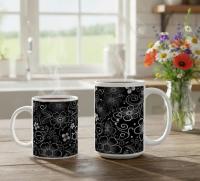 Floral Cups -  Large and Small Ceramic Mugs